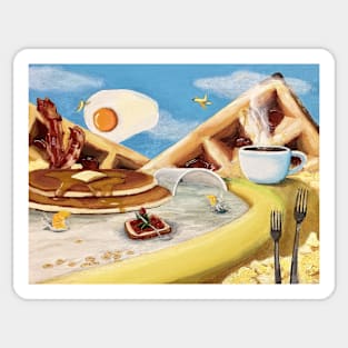 Breakfast Landscape Sticker